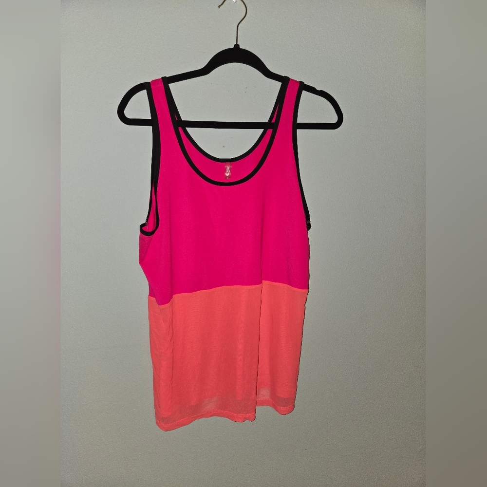 Women's Pink and Coral Tank Top